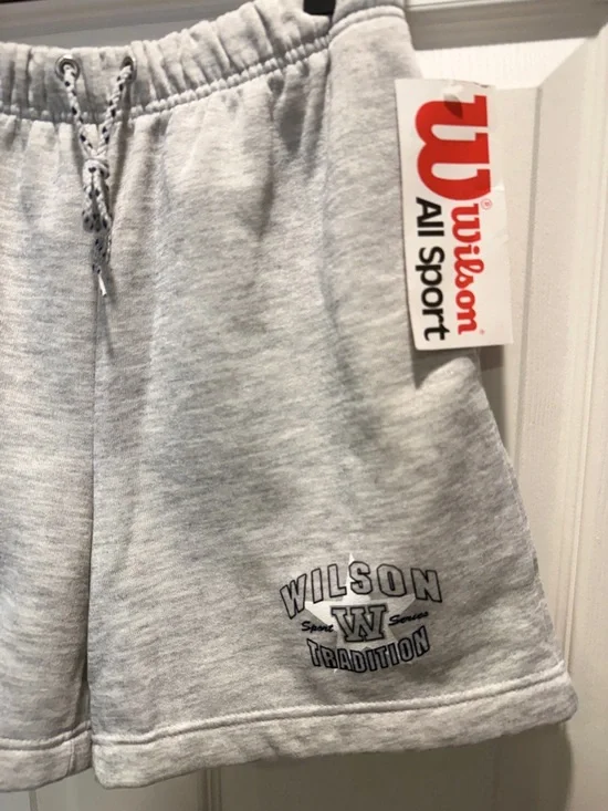 Wilson All Sport Shorts NWT Gray Small Men’s Athletic Sweat Shorts - Picture 4 of 7